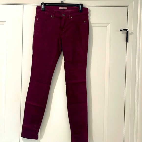 Rich and Skinny red/burgundy colour with some stretch. Size 27 - Picture 1 of 5